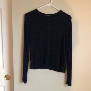 Blue long sleeve with buttons